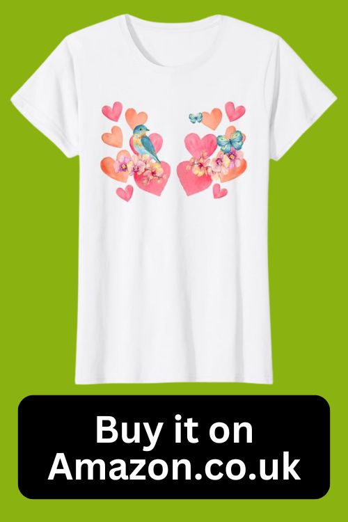 heart t-shirt available on Amazon.co.uk